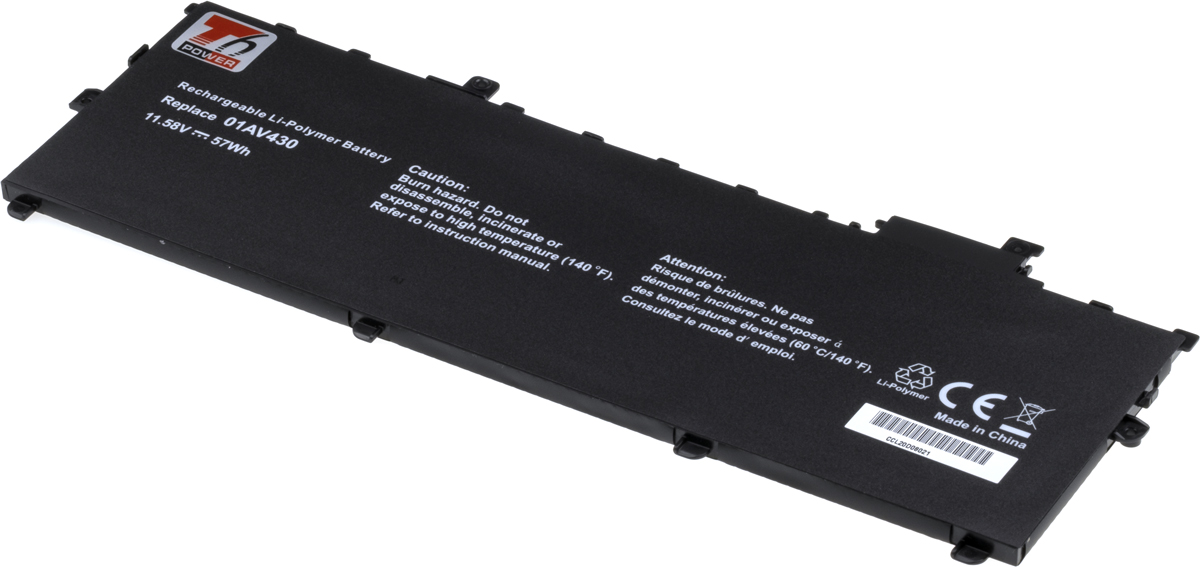 Baterie T6 Power Lenovo ThinkPad X1 Carbon 5th, 6th Gen, 4900mAh, 57Wh, 3cell, Li-Pol