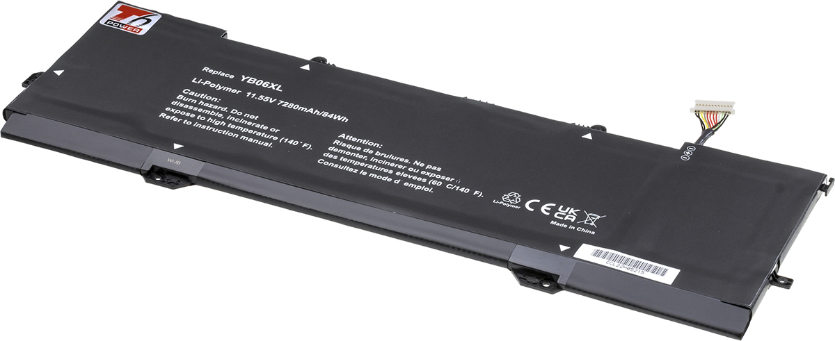 Baterie T6 Power HP Spectre 15-ch000 x360 serie, 7280mAh, 84Wh, 6cell, Li-pol