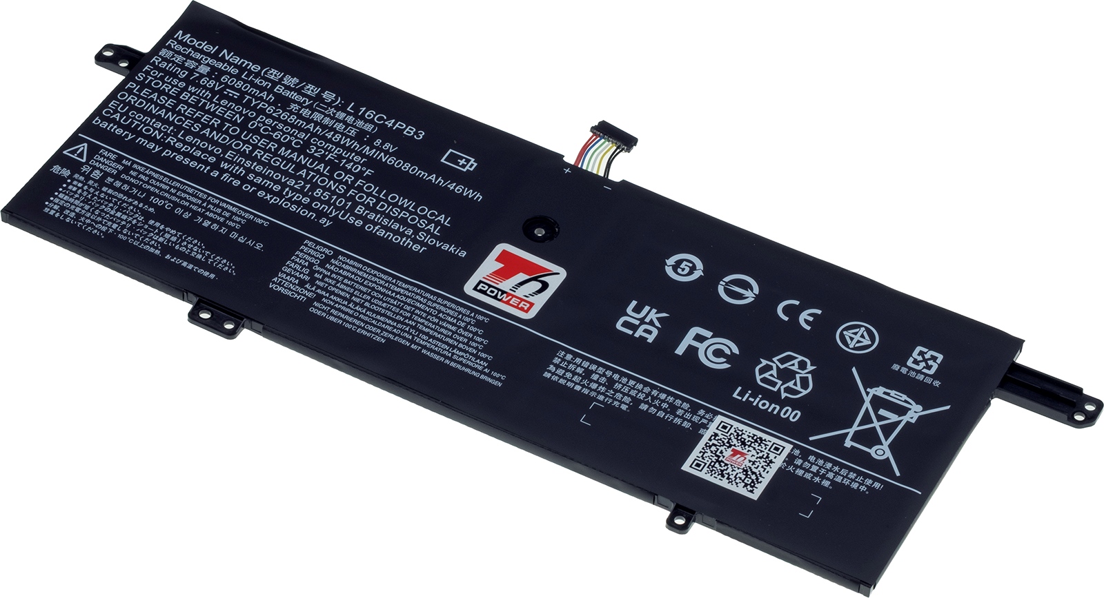 Baterie T6 Power Lenovo IdeaPad 720s-13IKB, 720s-13ARR serie, 6268mAh, 48Wh, 4cell, Li-Pol