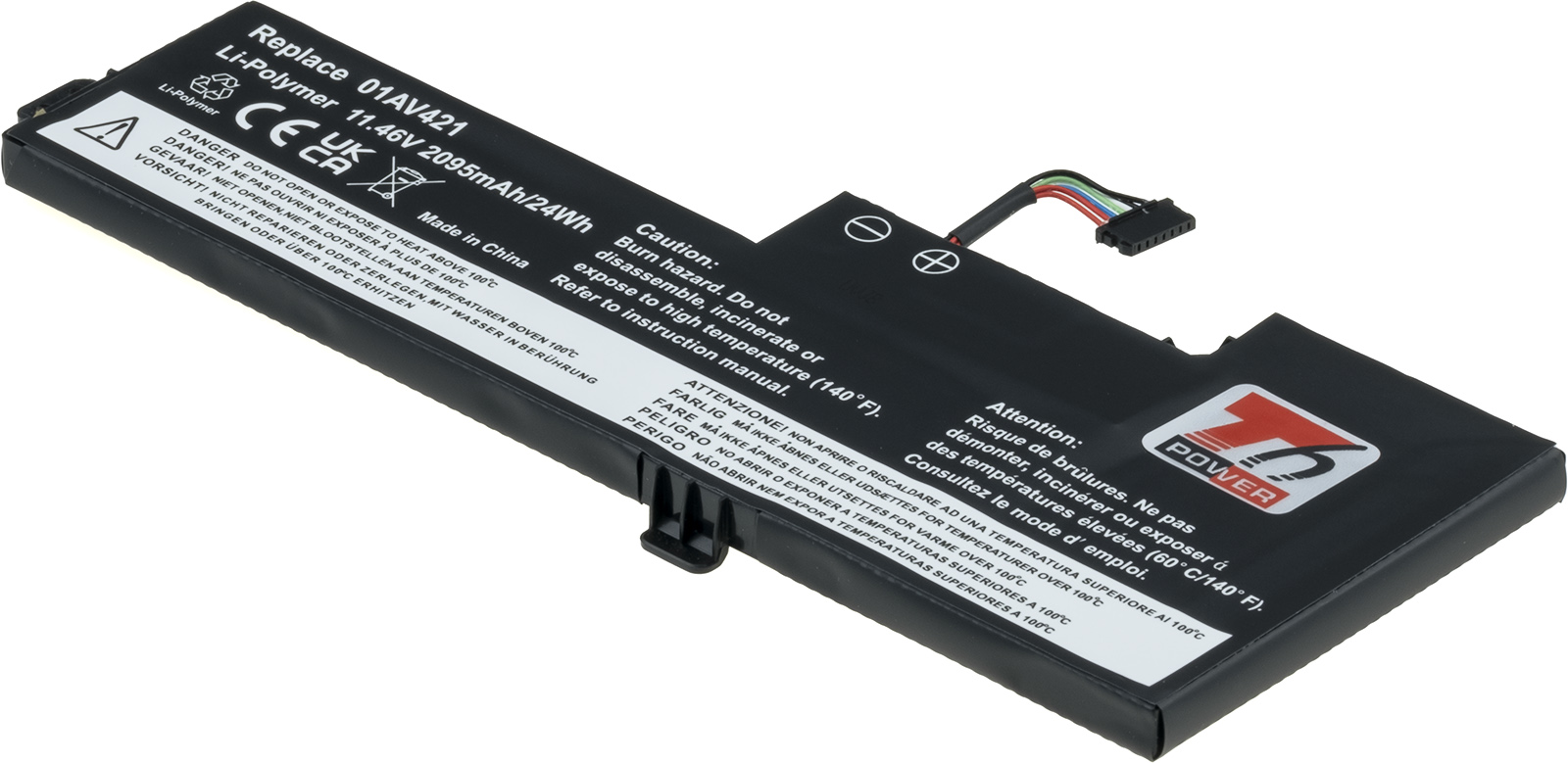 Baterie T6 Power Lenovo ThinkPad T470, T480, internal, 2095mAh, 24Wh, 3cell, Li-pol