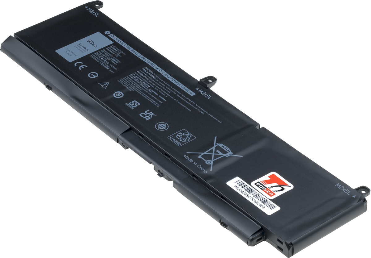 Baterie T6 Power pro Dell Precision 7550, 7560, 7750, 7760, 8300mAh, 95Wh, 6cell, Li-pol