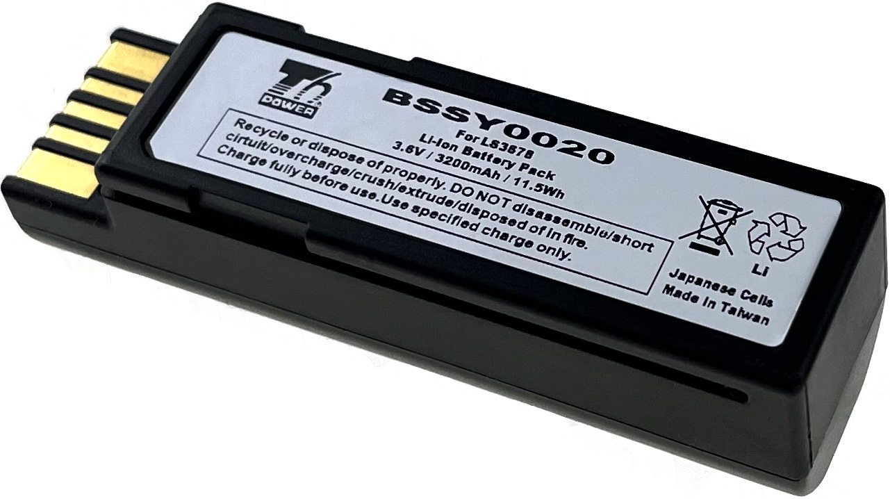 Baterie T6 Power Zebra LI3600, LI3608, LI3678, DS3600, DS3608, DS3678, 3200mAh, 11,5Wh, Li-ion