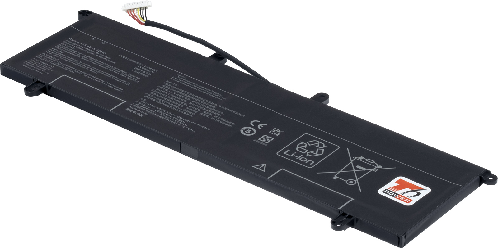 Baterie T6 Power pro Asus ZenBook Duo UX481FA, UX481FL, 4550mAh, 70Wh, Li-pol, 4cell