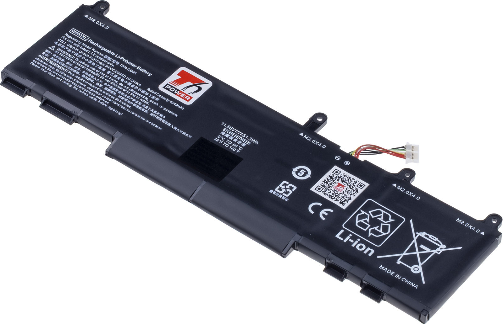 Baterie T6 Power HP EliteBook 830 G9, 840 G9, 860 G9, 1040 G9, 4430mAh, 51,3Wh, 3cell, Li-pol