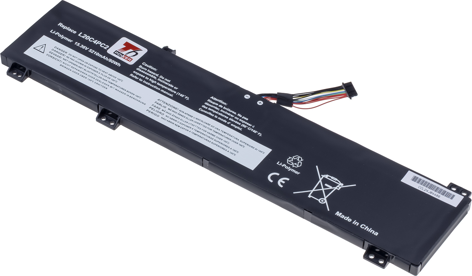 Baterie T6 Power Lenovo Legion 5-17ACH6, 5-17ITH6, 5210mAh, 80Wh, 4cell, Li-poly