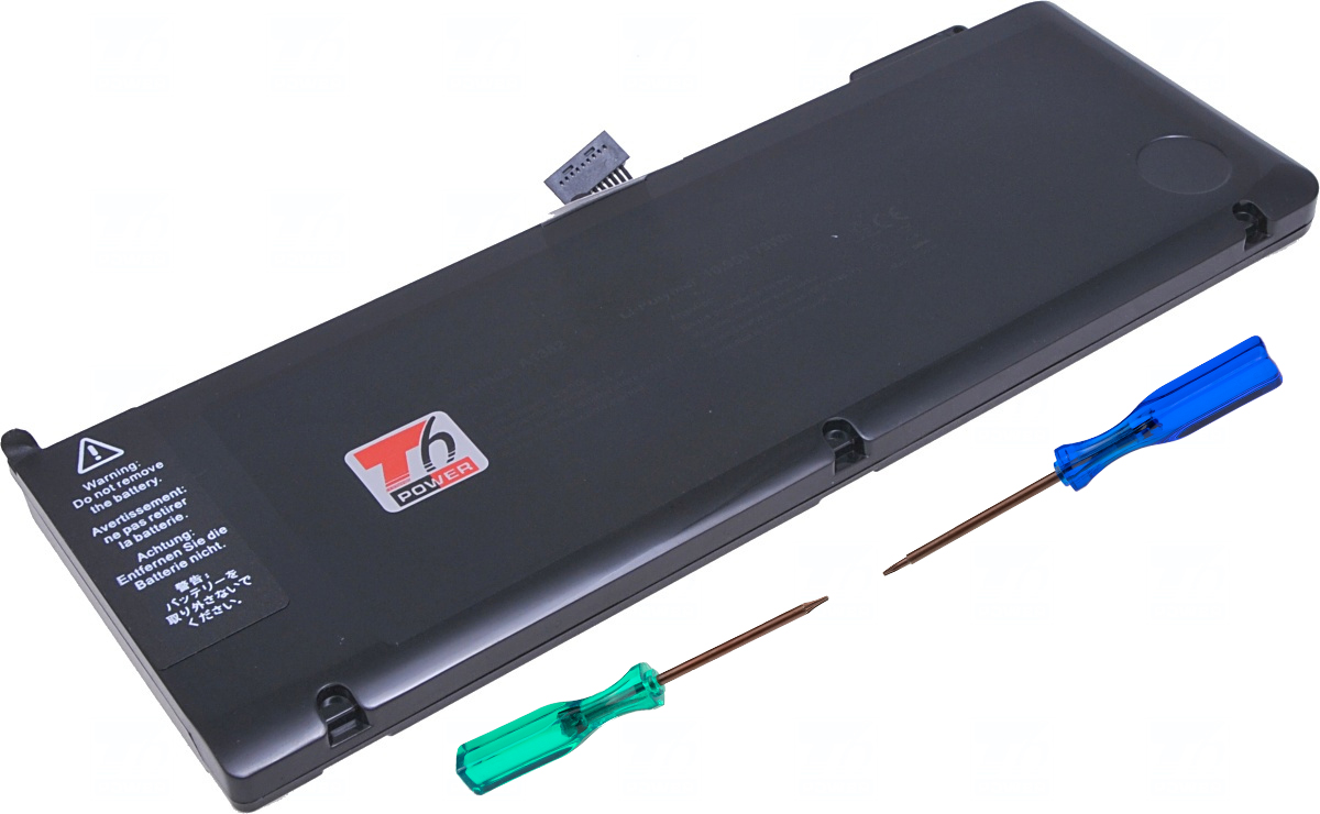 Baterie T6 Power pro Apple MacBook Pro 15'' (2011, Mid 2012), 6700mAh, 73Wh, 6cell, Li-pol