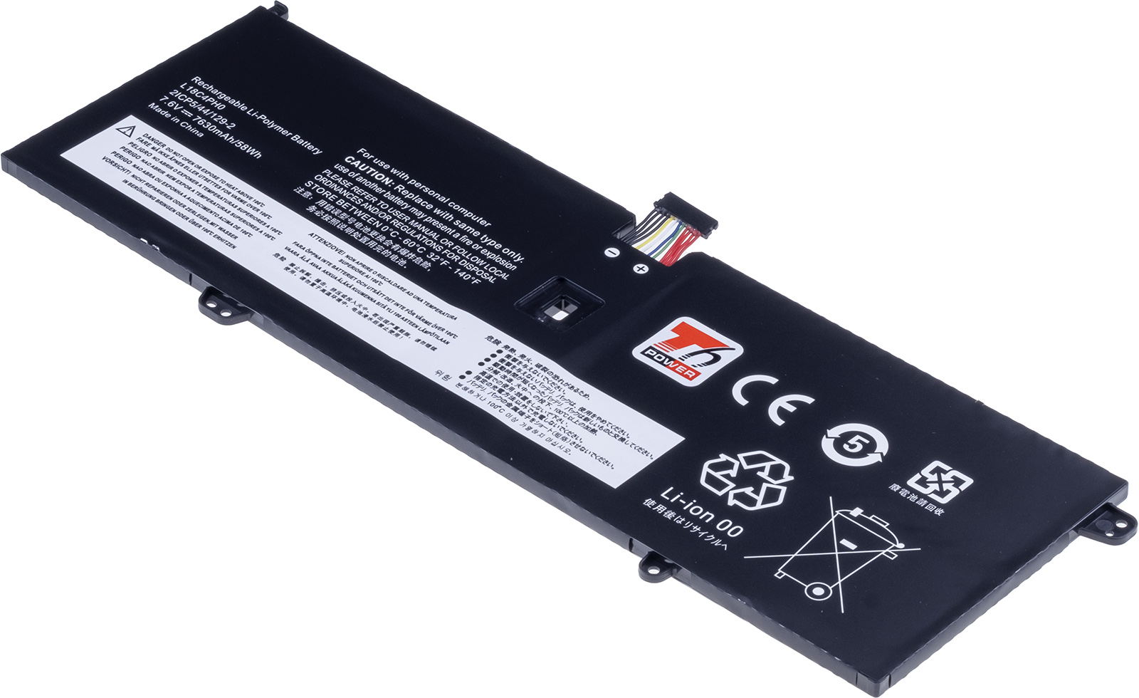Baterie T6 Power pro Lenovo Yoga C940-14IIL, 7820mAh, 60Wh, 4cell, Li-Pol, 12pin