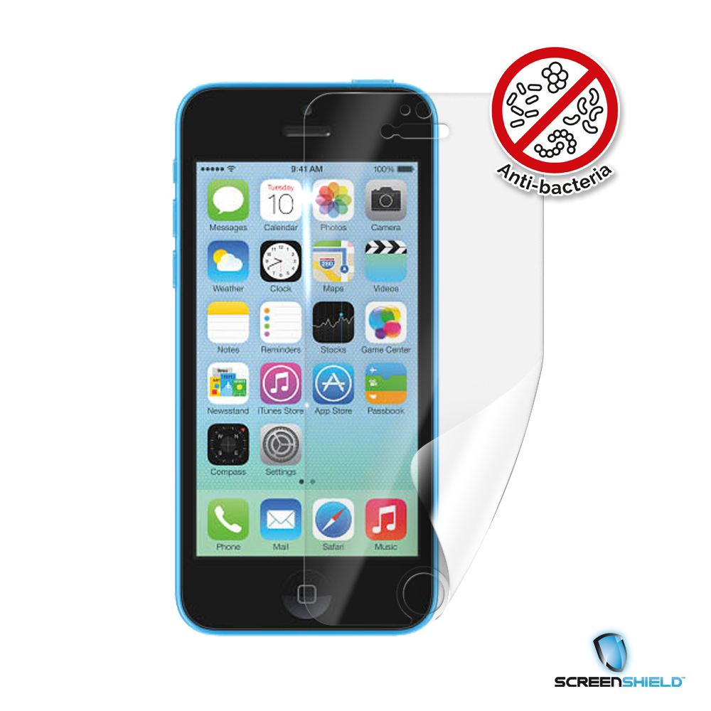 Obrázok Screenshield Anti-Bacteria APPLE iPhone 5C na displej (APP-IPH5CAB-D)