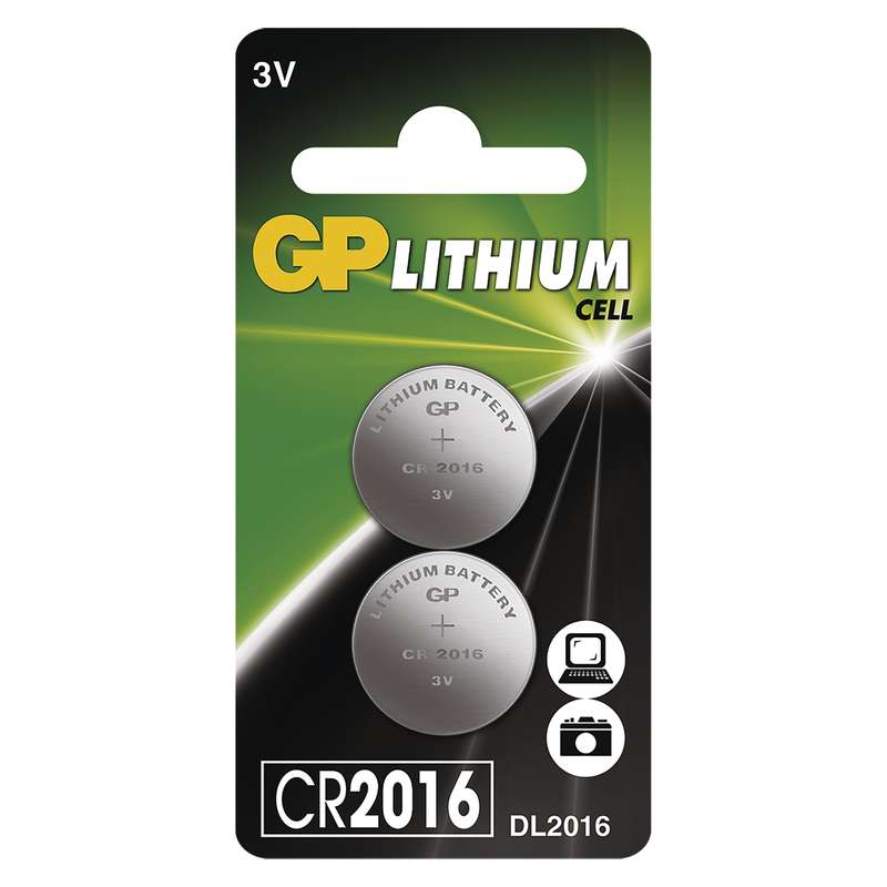 GP CR2016 Lithiová knoflíková baterie (2ks)