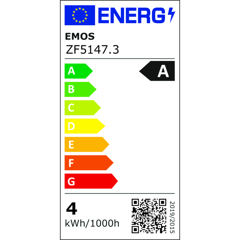 EMOS 3ks LED žiarovka Filament A60 A CLASS/ E27 / 3,8 W (60 W) / 806 lm / teplá biela,1525283274