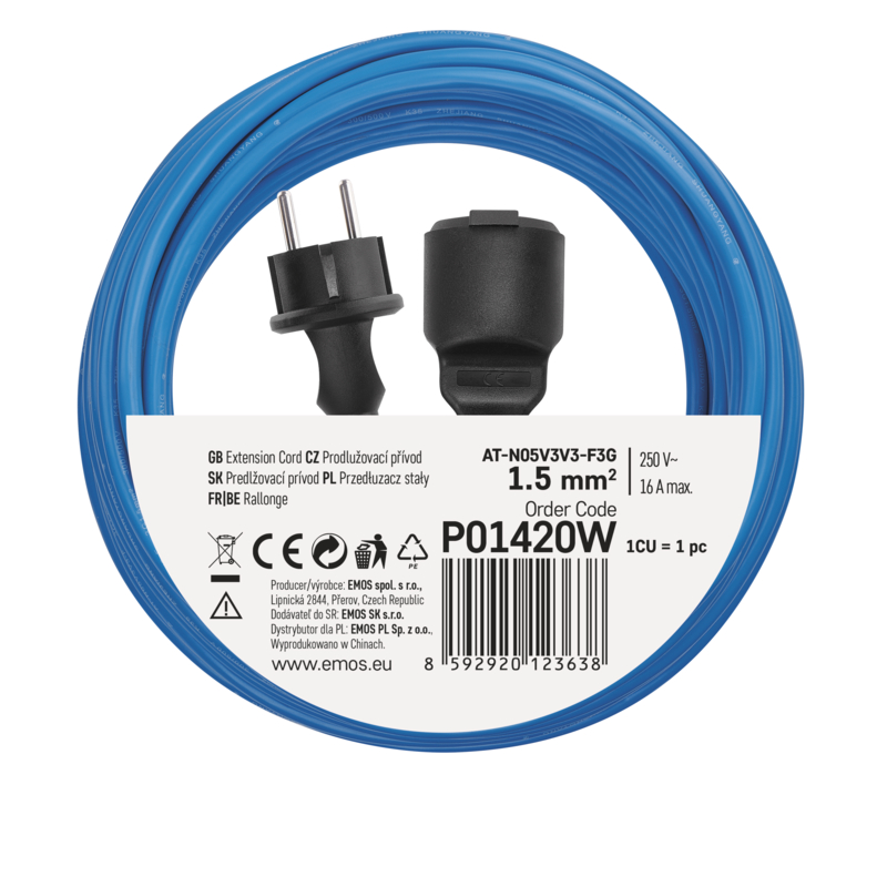 EMOS 1Z 20M 1,5MM NEMRZNÚCI KÁBEL / 1901612000