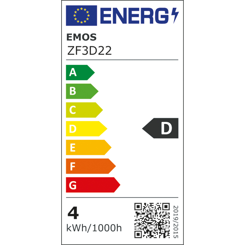 EMOS LED Filament sviečka / E14 / 3,4 W (40 W) / 470 lm / Teplá biela / 1525731249