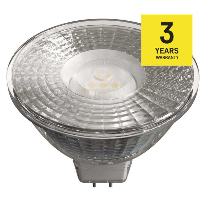 EMOS LED Classic MR16 / GU5,3 / 4,5 W (28 W) / 380 lm / teplá biela / 1525732200