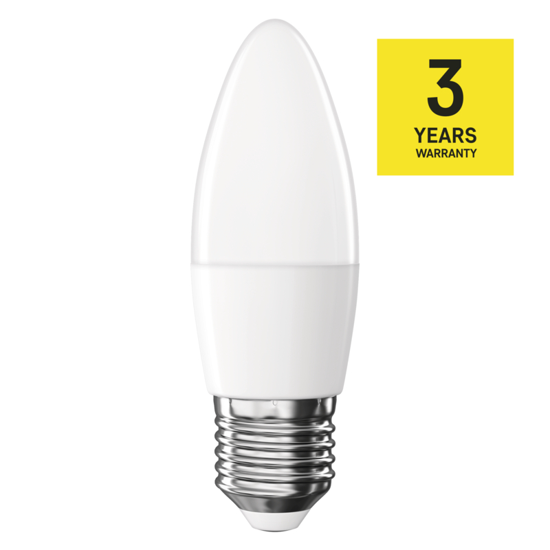 EMOS LED Classic sviečka / E27 / 4,2 W (40 W) / 470 lm / Teplá biela / 1525733289