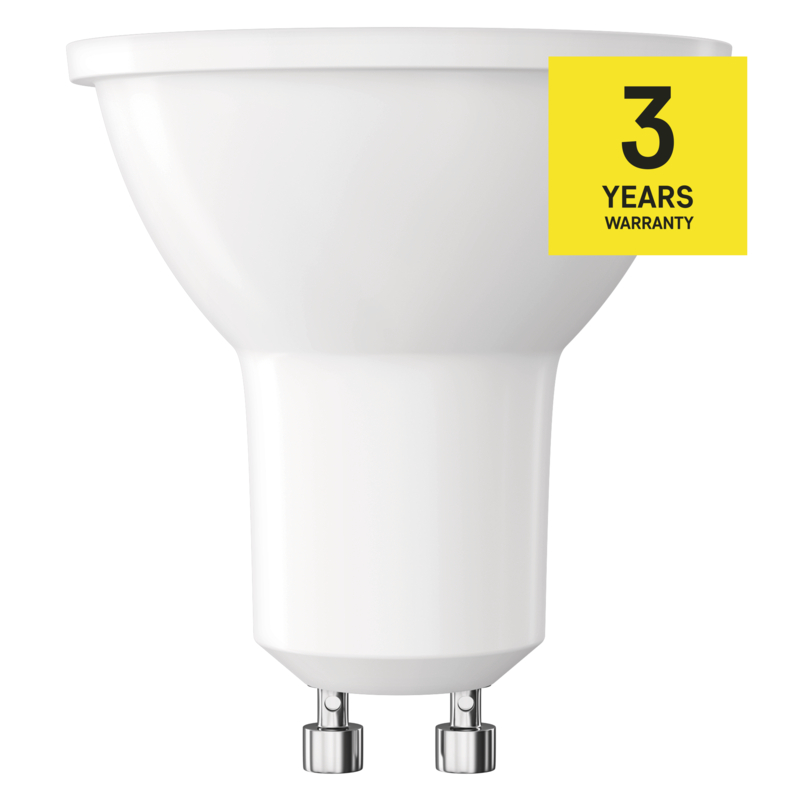 EMOS LED Classic MR16 biela/ GU10 / 3 W (32 W) / 345 lm / Teplá biela  / 1525730229