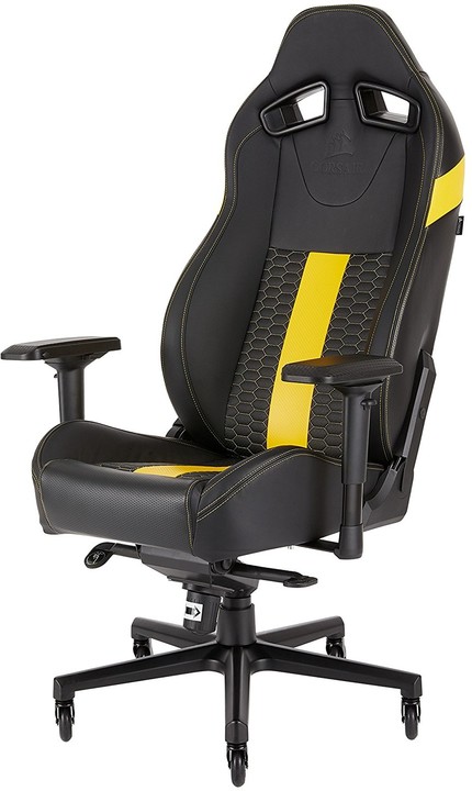 CORSAIR gaming chair T2, černá/žlutá