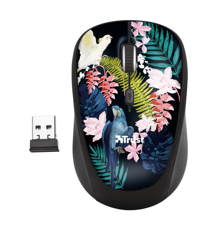 Obrázok TRUST YVI WIRELESS MOUSE - papoušek (23387)