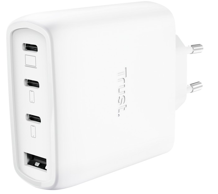 TRUST MAXO 65W 4P GAN CHARGER WHT