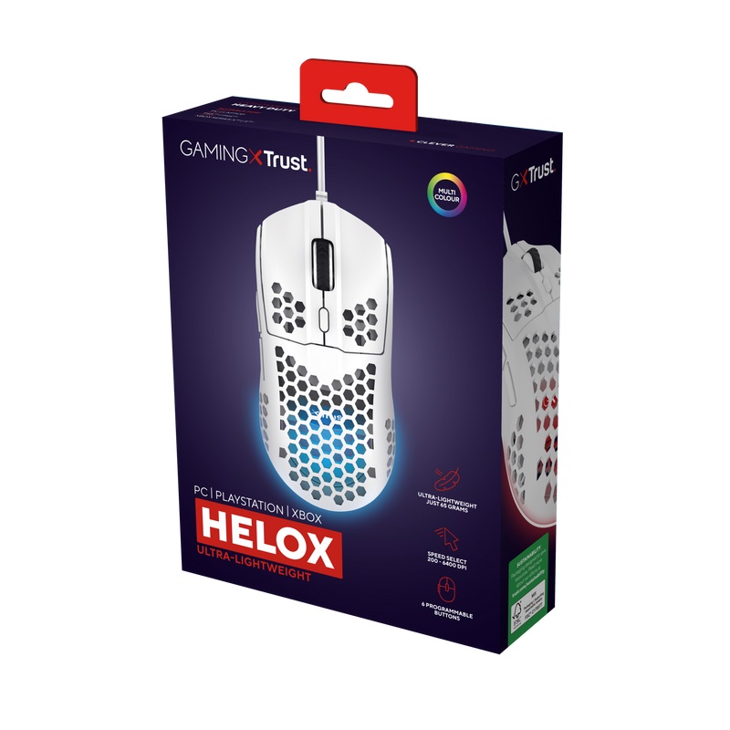 Trust Gaming GXT 928W Helox / Biela / 25389