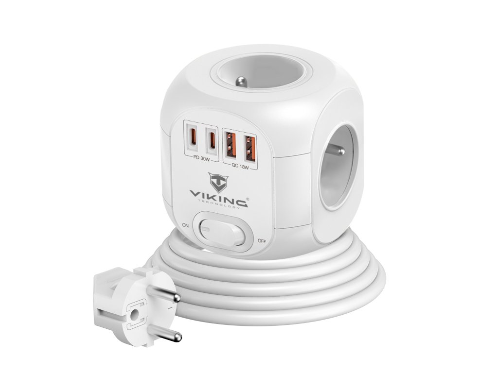 Síťový adaptér Viking AC CUBE PD30