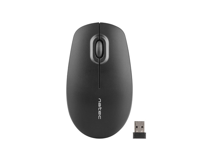 Obrázok Natec Wireless Optical mouse MERLIN 1600 DPI, NANO 2.4 GHz, USB, Black