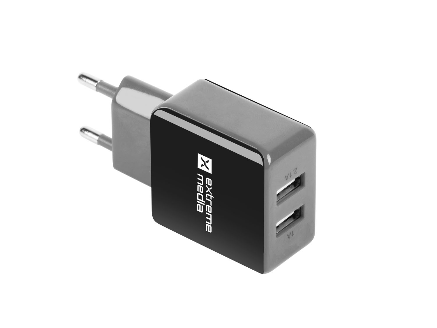 Obrázok Universální nabíječka Natec 2,1A, 2x USB, černo-šedá NUC-0995