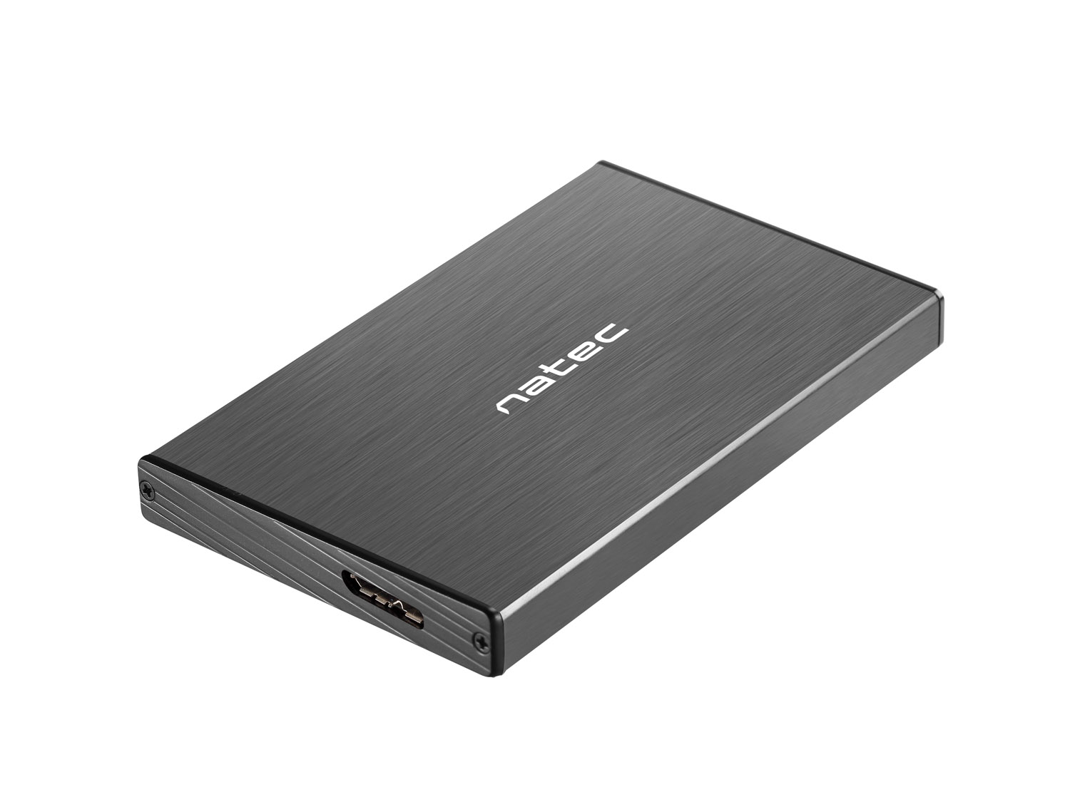 Externí box pro HDD 2,5'' USB 3.0 Natec Rhino Go, černý, hliníkové tělo