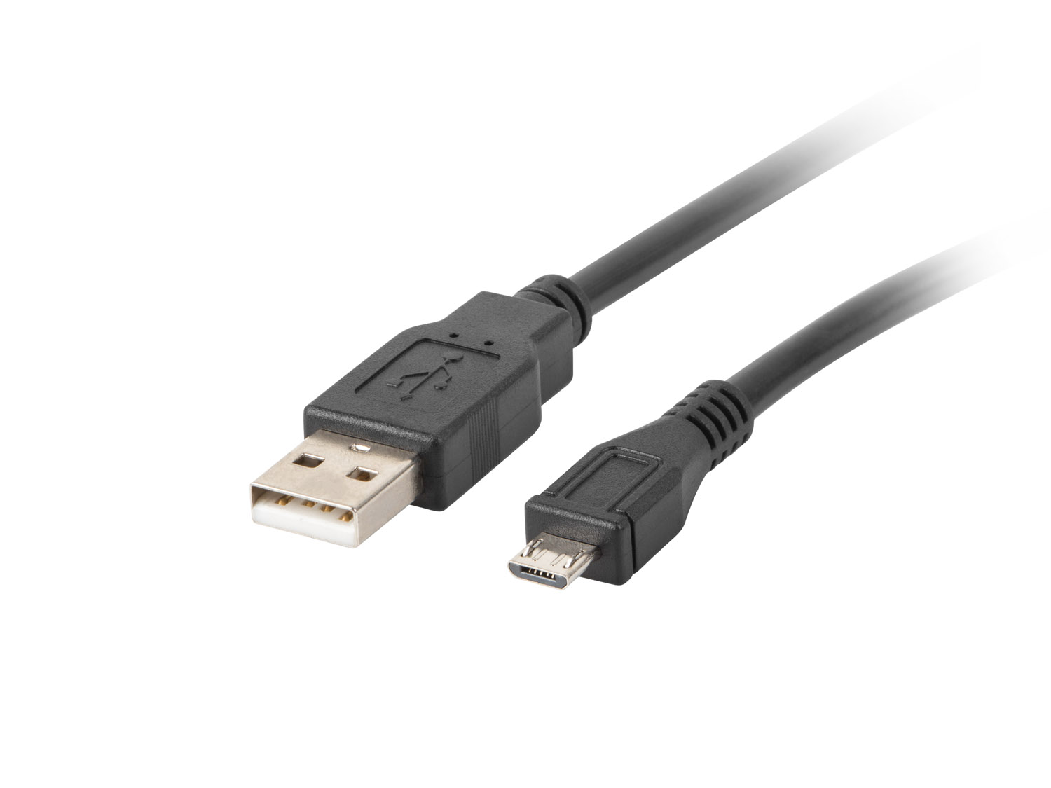 Obrázok LANBERG Kabel USB 2.0 AM/Micro, 1,8m, černý CA-USBM-10CC-0018-BK