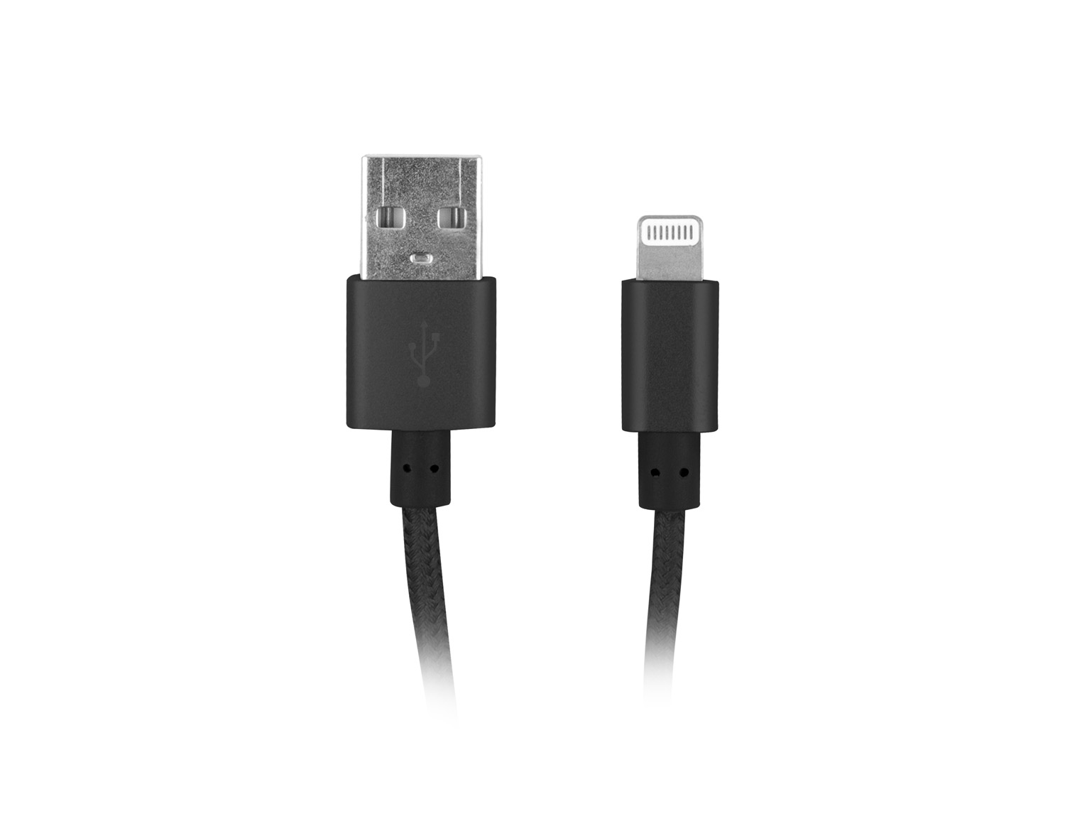 Obrázok Natec certifikovaný MFI kabel Lightning pro Iphone s textilním opletením 1,5m černý Z29200