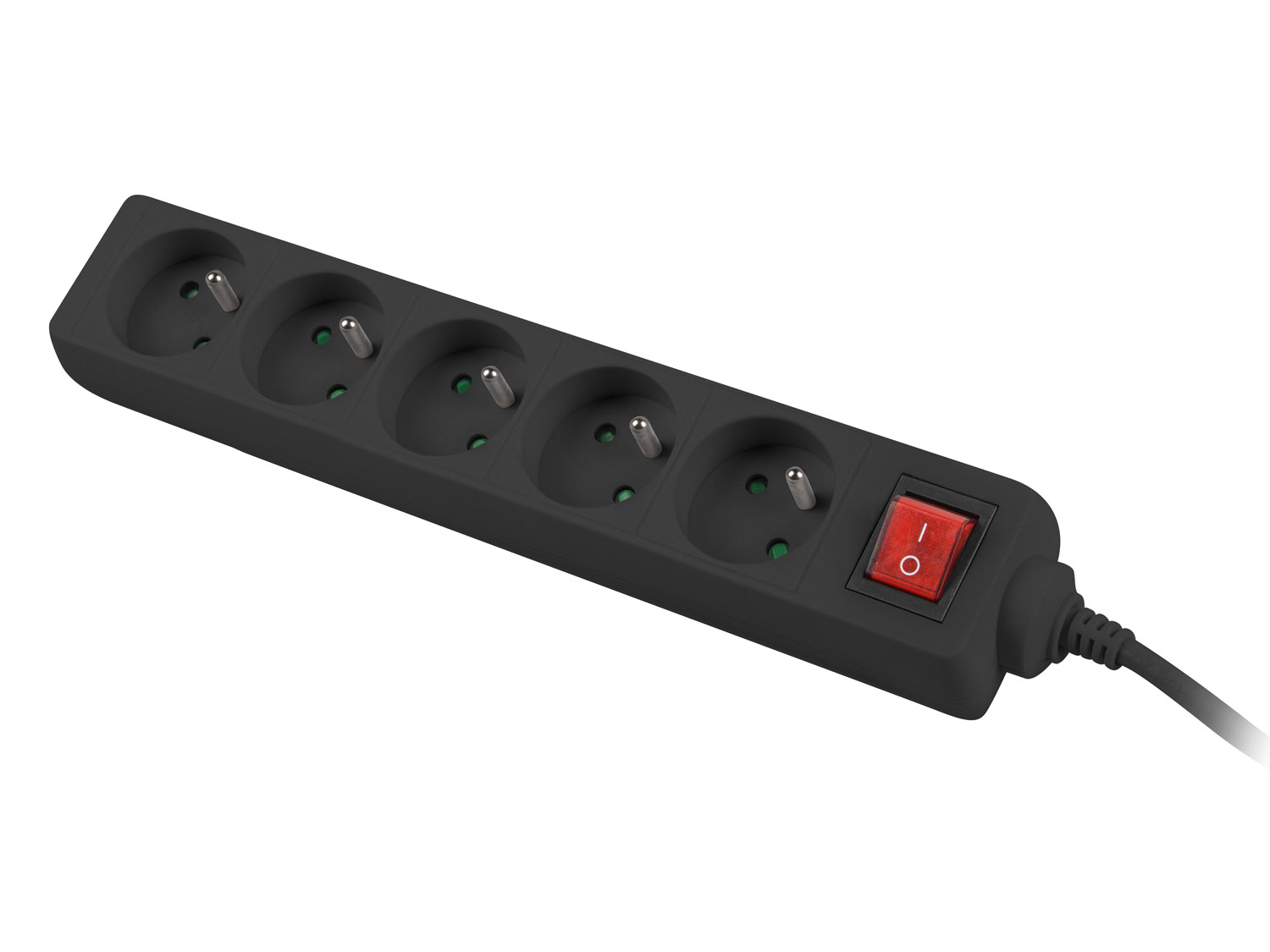 LANBERG PS1-05E-0150-BK, 1.5M 5X zásuvka