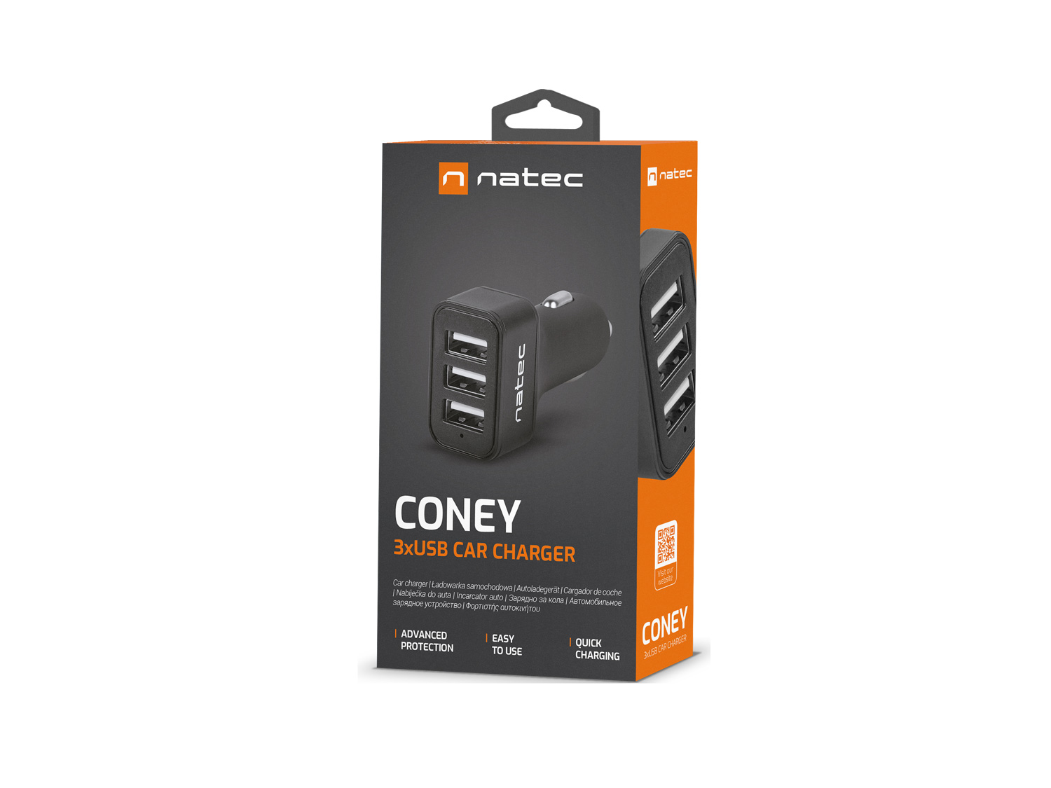 Natec CONEY, 2XUSB, 1XUSB-C, 84W / NUC-1981