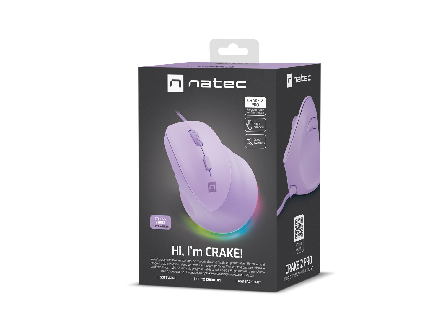 Natec CRAKE 2 PRO / USB-A / Fialová / NMY-2274