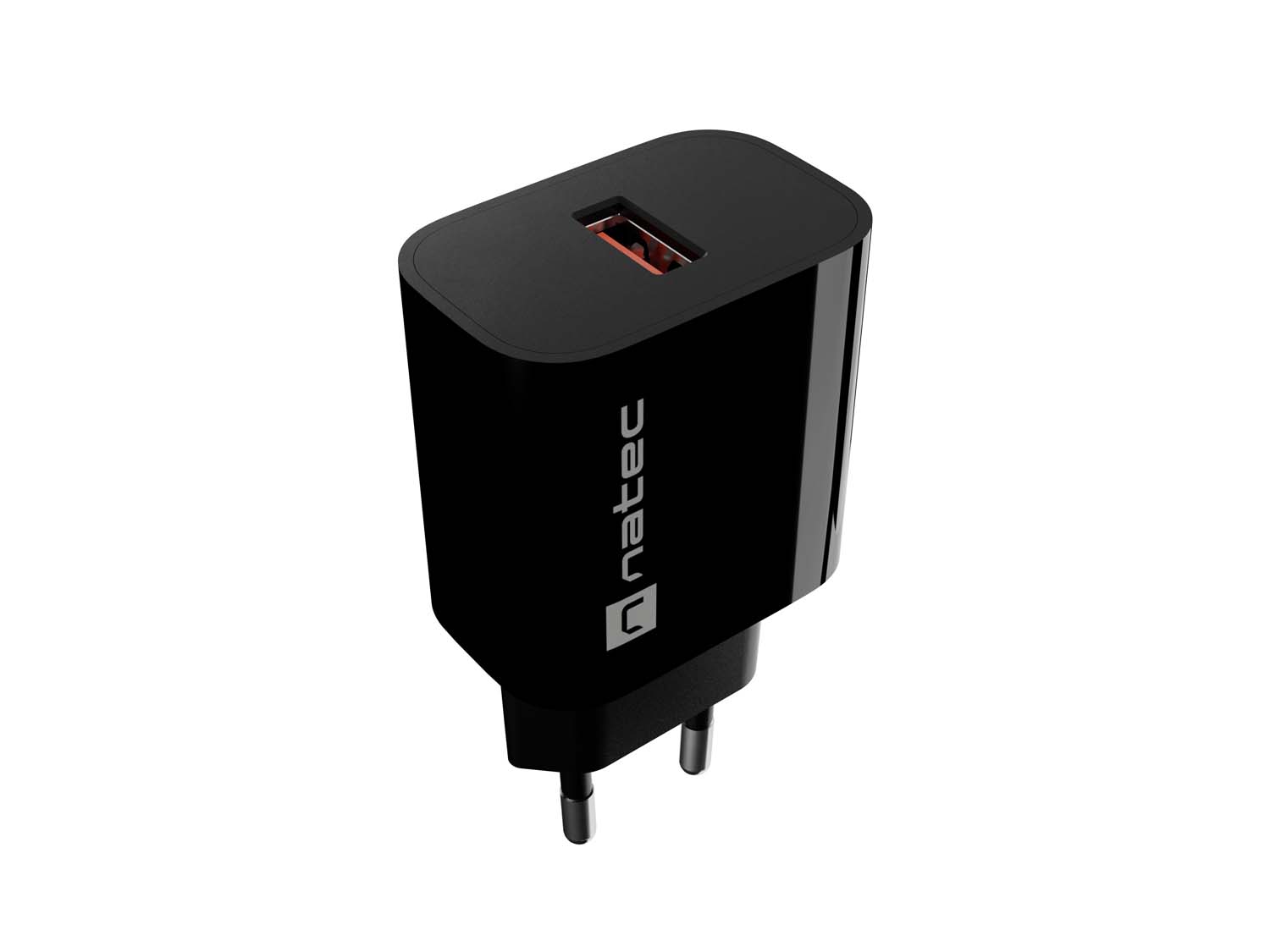Universální nabíječka Natec RIBERA 18W, 1X USB-A,černá