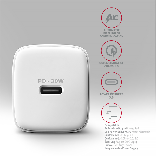 AXAGON ACU-PD30W, biela