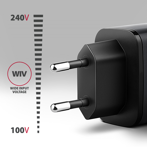 AXAGON ACU-PQ67 GaN nabíjačka do siete 67W, USB-A + USB-C, PD3.0/PPS/QC4+/SFC2.0/Apple