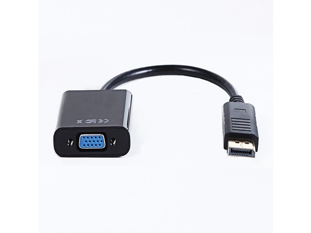 Obrázok Gembird adaptér DisplayPort - VGA, M/F, black A-DPM-VGAF-02