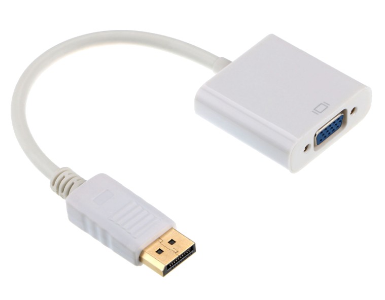 Obrázok Gembird adaptér DisplayPort - VGA, M/F, white A-DPM-VGAF-02-W