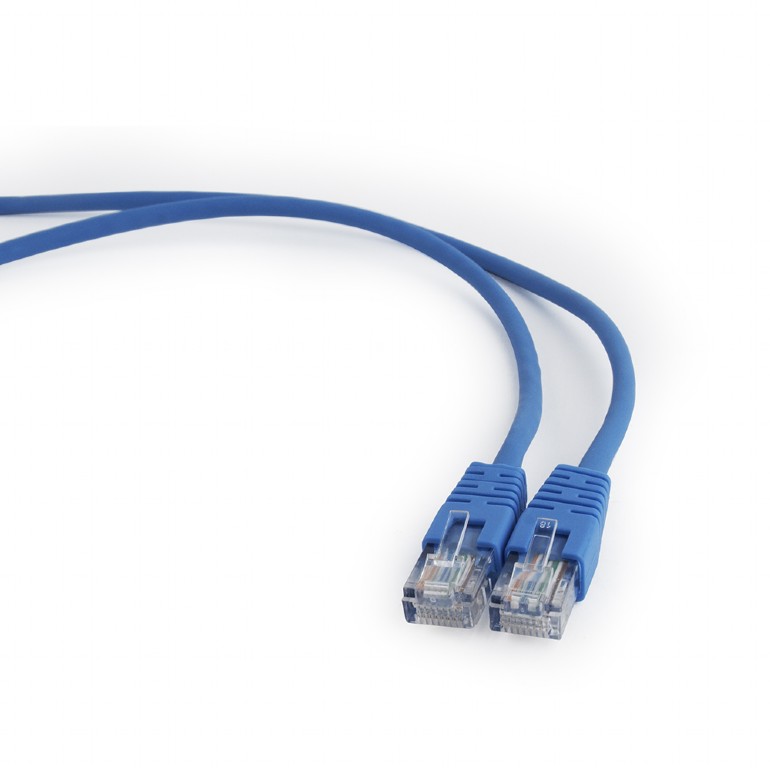 Obrázok GEMBIRD Eth Patch kabel cat5e UTP, 1,5m, modrý PP12-1.5M/B