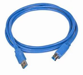 Kabel USB A-B 1,8m USB 3.0, modrý