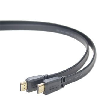 PremiumCord HDMI High Speed + Ethernet plochý kabel, zlacené konektory, 3m