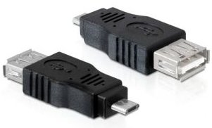 PremiumCord USB redukce A/female-MicroUSB/male