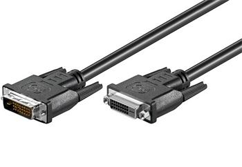 PremiumCord DVI-D prodluž. kabel, dual-link (24+1),MF, 2m