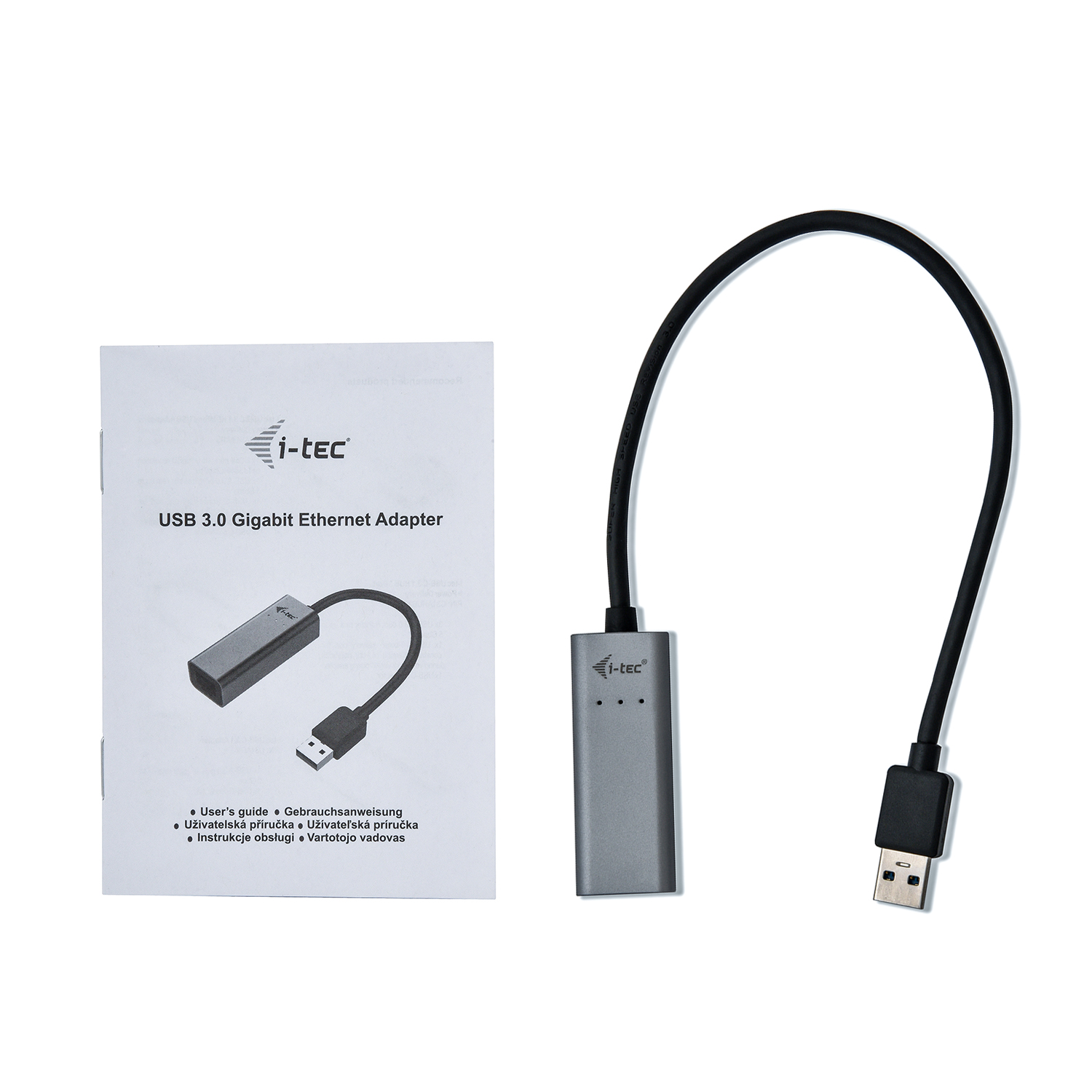 i-Tec USB3.0 METAL Gigabit Ethernet 10/100/1000 adaptér, LED, RJ45 / U3METALGLAN