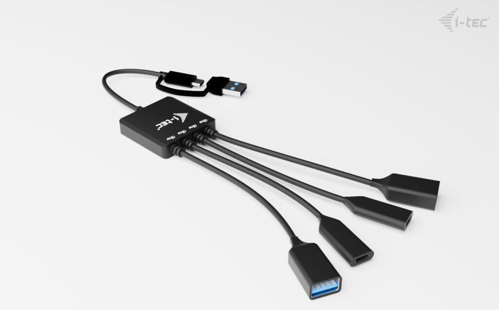 i-tec CACBLHUB2A2C USB-C/USB-A Cable HUB 4 port (2x USB-C, 2x USB-A)