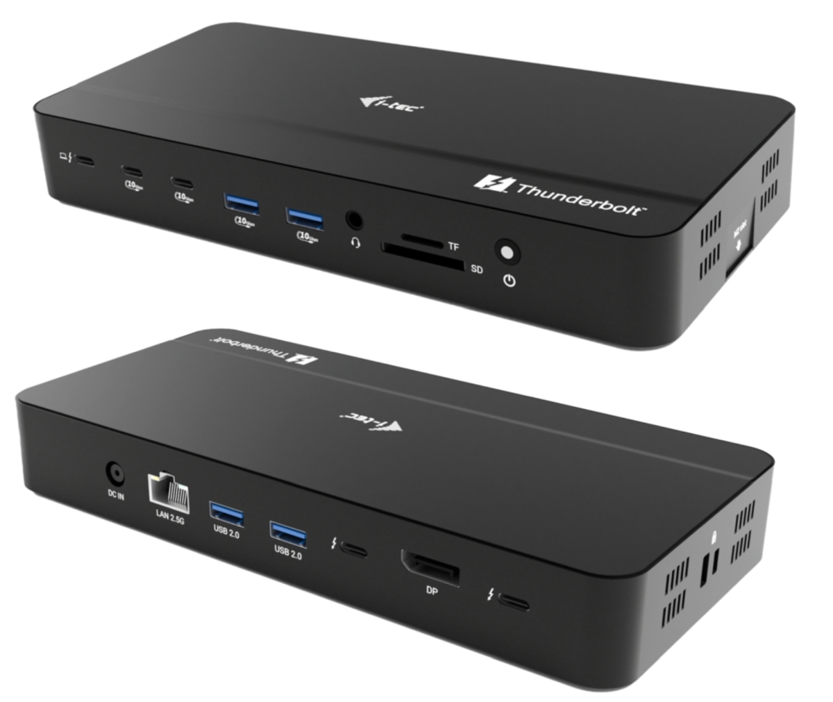 i-tec Thunderbolt 5 Triple Display Docking Station, M.2 slot, 6x USB, 2.5 GLAN, Power Delivery 140W