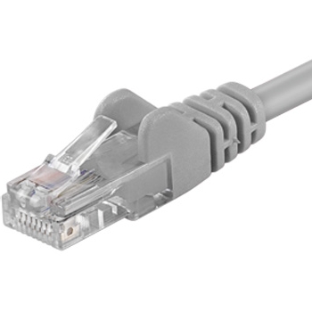 Obrázok Premiumcord Patch kabel CAT6a S-FTP, RJ45-RJ45, AWG 26/7 10m šedá