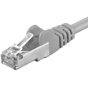 Obrázok Premiumcord Patch kabel CAT6a S-FTP, RJ45-RJ45, AWG 26/7 0,25m šedá sp6asftp002