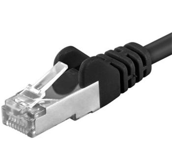 Obrázok PREMIUMCORD Patch kabel CAT6a S-FTP, RJ45-RJ45, AWG 26/7 0,25m černá, sp6asftp002C