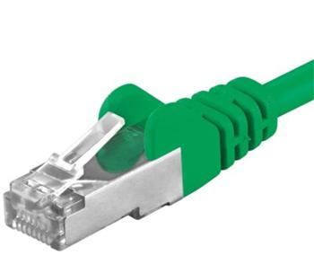 Obrázok Premiumcord Patch kabel CAT6a S-FTP, RJ45-RJ45, AWG 26/7 1,5m, zelená sp6asftp015G