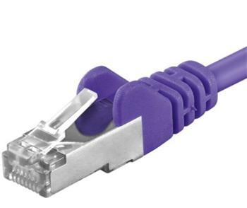 Obrázok Premiumcord Patch kabel CAT6a S-FTP, RJ45-RJ45, AWG 26/7 1,5m, fialová